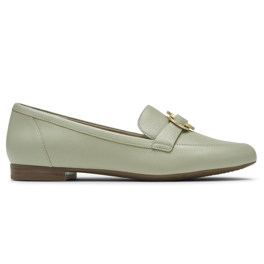 Rockport Womens Total Motion Tavia Ring - Loafers Olive - HJY145796